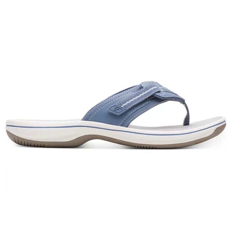Clarks Women's Cloudsteppers Brinkley Jazz Sandals Blue Gray Size 11 - Picture 2 of 5
